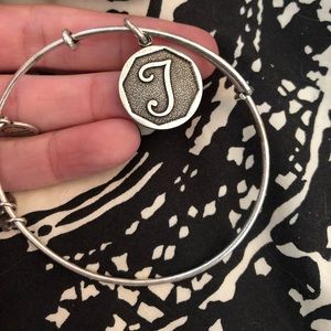 Alex and Ani “J” charm bracelet